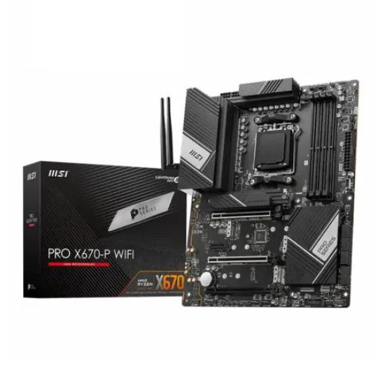 MSI PRO X670-P WIFI DDR5 AMD AM5 ATX Motherboard MSI PRO X670-P WIFI DDR5 AMD AM5 ATX Motherboard