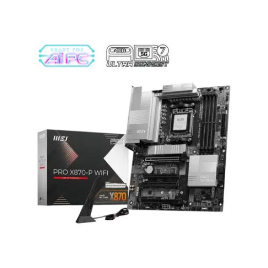 MSI PRO X870-P WIFI AM5 ATX Motherboard MSI PRO X870-P WIFI AM5 ATX Motherboard