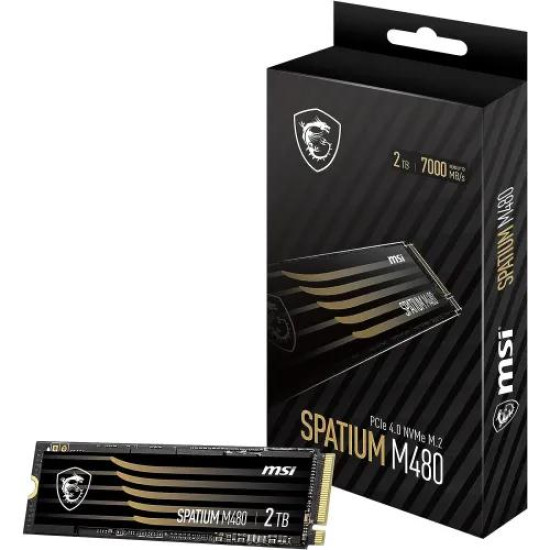 MSI SPATIUM M480 PRO 2TB PCIe 4.0 NVMe M.2 SSD MSI SPATIUM M480 PRO 2TB PCIe 4.0 NVMe M.2 SSD
