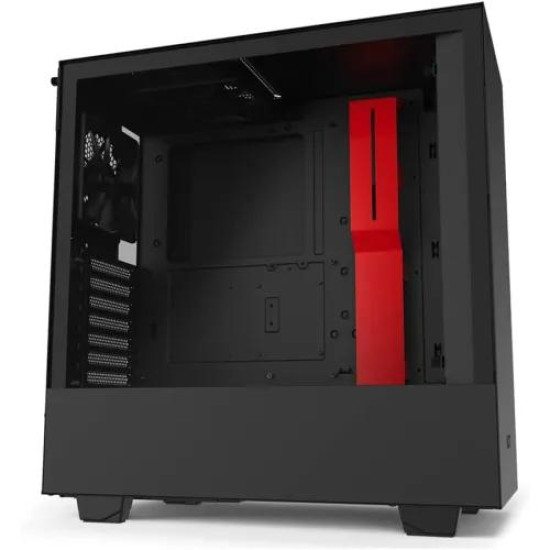 NZXT H510 Compact ATX Mid-Tower Black & Red Casing NZXT H510 Compact ATX Mid-Tower Black & Red Casing