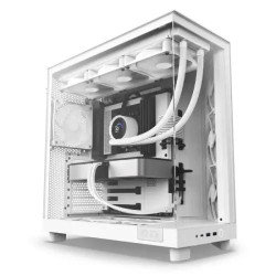 NZXT H6 Flow 2023 Compact Dual-Chamber Mid-tower Airflow Casing White NZXT H6 Flow 2023 Compact Dual-Chamber Mid-tower Airflow Casing White