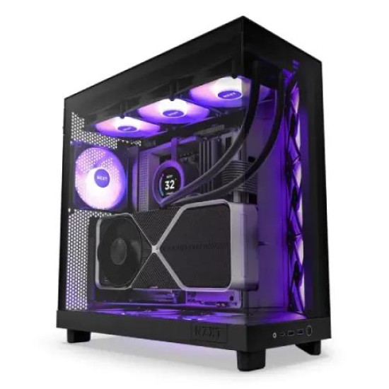 NZXT H6 Flow RGB 2023 Compact Dual-Chamber Mid-tower Airflow Casing NZXT H6 Flow RGB 2023 Compact Dual-Chamber Mid-tower Airflow Casing
