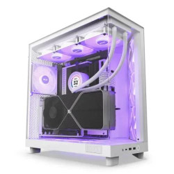 NZXT H6 Flow RGB 2023 Compact Dual-Chamber Mid-tower Airflow Casing White NZXT H6 Flow RGB 2023 Compact Dual-Chamber Mid-tower Airflow Casing White