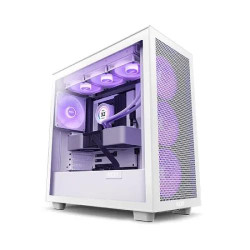 NZXT H7 Flow RGB 2023 Mid-Tower ATX Airflow Casing White NZXT H7 Flow RGB 2023 Mid-Tower ATX Airflow Casing White