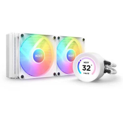 NZXT Kraken Elite 240 RGB 240mm AIO Liquid CPU Cooler White with LCD Display NZXT Kraken Elite 240 RGB 240mm AIO Liquid CPU Cooler White with LCD Display