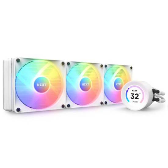 NZXT Kraken Elite 360 RGB 360mm AIO Liquid CPU Cooler White with LCD Display NZXT Kraken Elite 360 RGB 360mm AIO Liquid CPU Cooler White with LCD Display