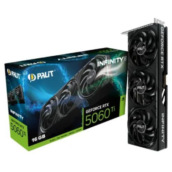 Palit GeForce RTX 5060 Ti Infinity 3 16GB GDDR7 Graphics Card Palit GeForce RTX 5060 Ti Infinity 3 16GB GDDR7 Graphics Card