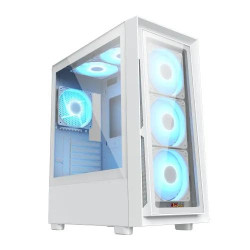 PC Power Crystal Glass V3 WH ATX Desktop Gaming Casing PC Power Crystal Glass V3 WH ATX Desktop Gaming Casing
