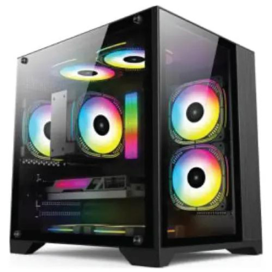 PC Power Ice Cube 2024 BK mATX ARGB Gaming Casing PC Power Ice Cube 2024 BK mATX ARGB Gaming Casing