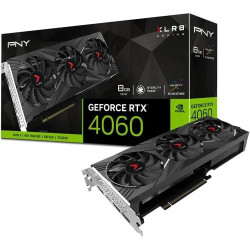 PNY GeForce RTX 4060 8GB XLR8 Gaming VERTO EPIC-X RGB Triple Fan GDDR6 Graphics Card PNY GeForce RTX 4060 8GB XLR8 Gaming VERTO EPIC-X RGB Triple Fan GDDR6 Graphics Card