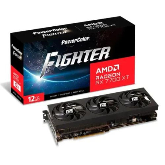 PowerColor Fighter AMD Radeon RX 7700 XT 12GB GDDR6 Graphics Card PowerColor Fighter AMD Radeon RX 7700 XT 12GB GDDR6 Graphics Card