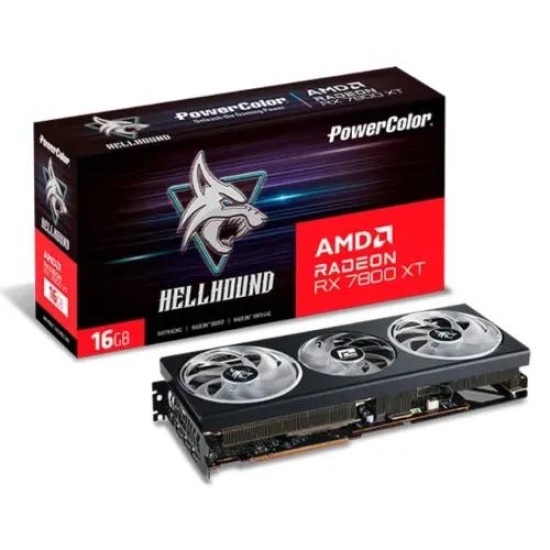 PowerColor Hellhound AMD Radeon RX 7800 XT 16GB GDDR6 Graphics Card PowerColor Hellhound AMD Radeon RX 7800 XT 16GB GDDR6 Graphics Card