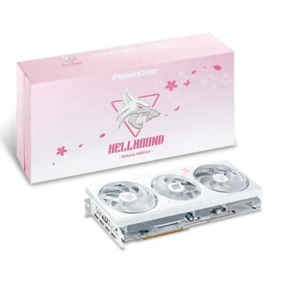 PowerColor Hellhound Sakura AMD Radeon RX 7800 XT 16GB GDDR6 Limited Edition Graphics Card PowerColor Hellhound Sakura AMD Radeon RX 7800 XT 16GB GDDR6 Limited Edition Graphics Card