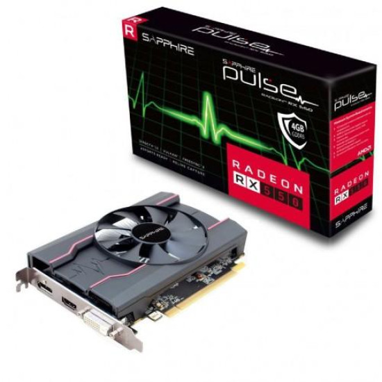 Sapphire Pulse Radeon RX 550 4GB GDDR5 Graphics Card Sapphire Pulse Radeon RX 550 4GB GDDR5 Graphics Card