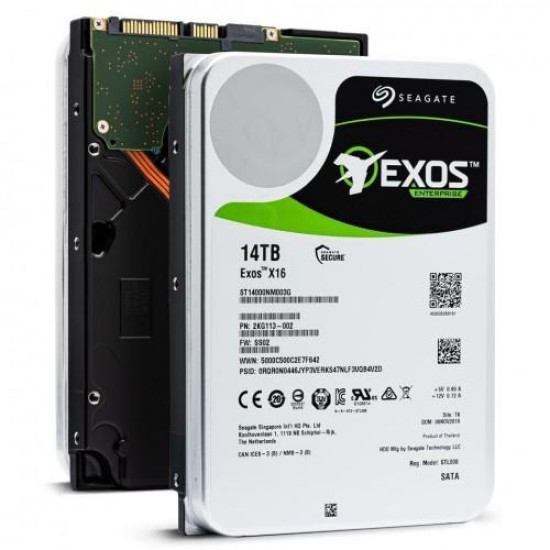 Seagate Exos X16 14TB 3.5 Inch SATA 7200RPM Enterprise HDD Seagate Exos X16 14TB 3.5 Inch SATA 7200RPM Enterprise HDD