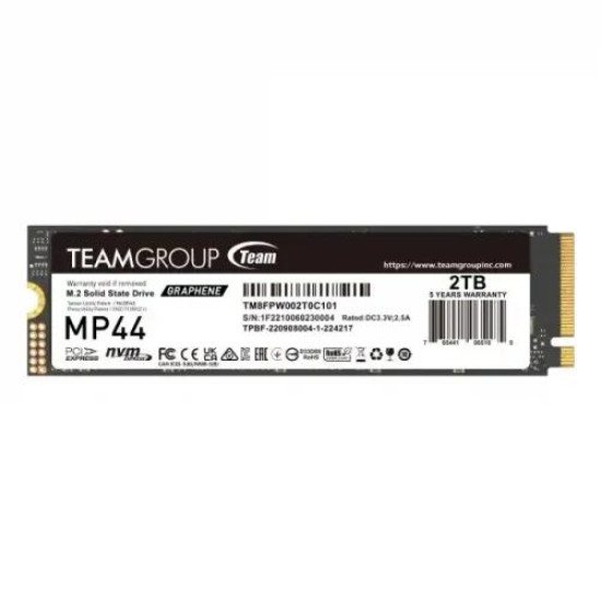 Team MP44 2TB M.2 PCIe Gen4 NVMe SSD Team MP44 2TB M.2 PCIe Gen4 NVMe SSD