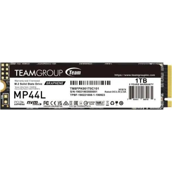 Team MP44L 1TB M.2 PCIe Gen4 NVMe SSD Team MP44L 1TB M.2 PCIe Gen4 NVMe SSD