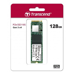 Transcend 110S 128GB M.2 2280 (M-Key) PCIe Gen3x4 SSD Drive Transcend 110S 128GB M.2 2280 (M-Key) PCIe Gen3x4 SSD Drive