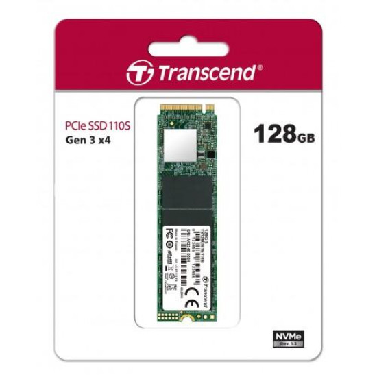Transcend 110S 128GB M.2 2280 (M-Key) PCIe Gen3x4 SSD Drive Transcend 110S 128GB M.2 2280 (M-Key) PCIe Gen3x4 SSD Drive