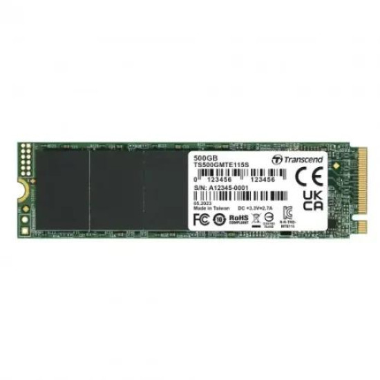 Transcend 115S 500GB M.2 PCIe Gen3 x4 NVMe SSD (M-Key) Transcend 115S 500GB M.2 PCIe Gen3 x4 NVMe SSD (M-Key)