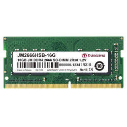 Transcend 16GB DDR4 2666MHz SO-DIMM Laptop RAM Transcend 16GB DDR4 2666MHz SO-DIMM Laptop RAM