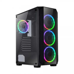 Xtreme XJOGOS 200-12 RGB Mid Tower Black ATX Gaming Casing Xtreme XJOGOS 200-12 RGB Mid Tower Black ATX Gaming Casing