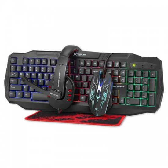 Xtrike Me CM-406 Gaming Keyboard, Mouse, Mousepad & Headset Combo Xtrike Me CM-406 Gaming Keyboard, Mouse, Mousepad & Headset Combo
