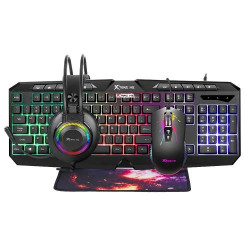 Xtrike Me CMX-410 Gaming Keyboard, Mouse, Mousepad & Headset Combo Xtrike Me CMX-410 Gaming Keyboard, Mouse, Mousepad & Headset Combo