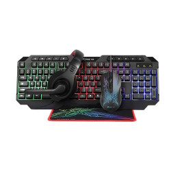 Xtrike Me CMX-411 Gaming Keyboard, Mouse, Mousepad & Headset Combo Xtrike Me CMX-411 Gaming Keyboard, Mouse, Mousepad & Headset Combo