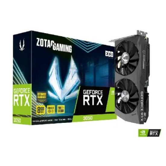 ZOTAC GAMING GEFORCE RTX 3050 ECO 8GB GDDR6 Graphics Card ZOTAC GAMING GEFORCE RTX 3050 ECO 8GB GDDR6 Graphics Card