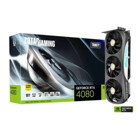 ZOTAC GAMING GeForce RTX 4080 16GB Trinity GDDR6X Graphics Card ZOTAC GAMING GeForce RTX 4080 16GB Trinity GDDR6X Graphics Card