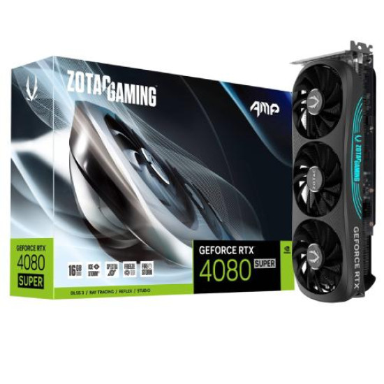 ZOTAC GAMING GeForce RTX 4080 SUPER AMP 16GB GDDR6X Graphics Card ZOTAC GAMING GeForce RTX 4080 SUPER AMP 16GB GDDR6X Graphics Card