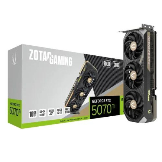 ZOTAC GAMING GeForce RTX 5070 Ti SOLID CORE 16GB GDDR7 Graphics Card ZOTAC GAMING GeForce RTX 5070 Ti SOLID CORE 16GB GDDR7 Graphics Card