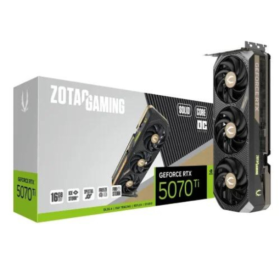 ZOTAC GAMING GeForce RTX 5070 Ti SOLID CORE OC 16GB GDDR7 Graphics Card