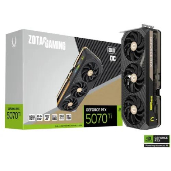 ZOTAC GAMING GeForce RTX 5070 Ti SOLID OC 16GB GDDR7 Graphics Card ZOTAC GAMING GeForce RTX 5070 Ti SOLID OC 16GB GDDR7 Graphics Card
