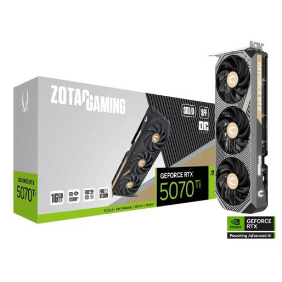 ZOTAC GAMING GeForce RTX 5070 Ti SOLID SFF OC 16GB GDDR7 Graphics Card ZOTAC GAMING GeForce RTX 5070 Ti SOLID SFF OC 16GB GDDR7 Graphics Card